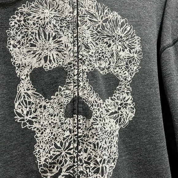 Pink VS RARE Live Pink Forever skull head💀 with studs sweatshirt with hoodie - Picture 3 of 16